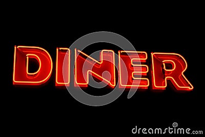 Diner neon sign