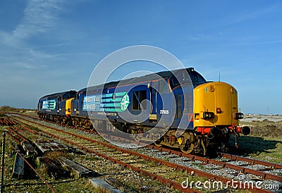 Direct Rail Services train. Nuclear industry