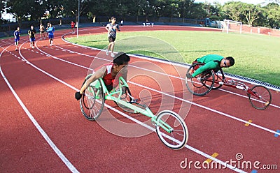 Disabled athlete