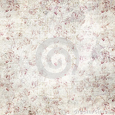 Distressed Red Rose Background Texture