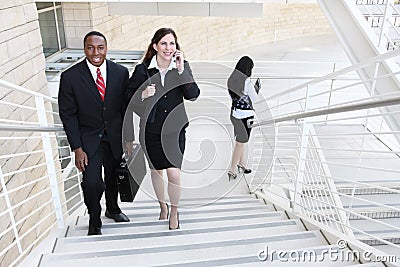 Diverse Business Man and Woman Team