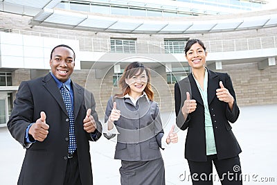 Diverse Business Team at Office Building