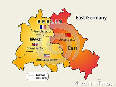 Old east germany west germany map