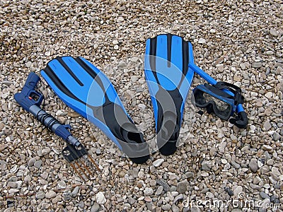Diving equipment(fins, diving mask, harpoon)