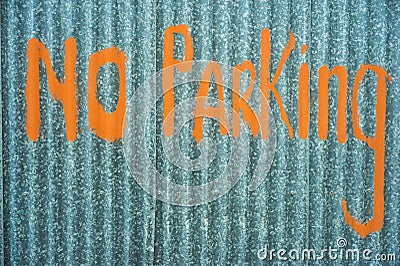 Diy no parking sign