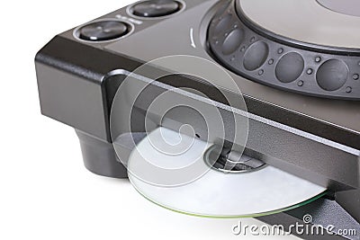 Dj cd player with compact disk