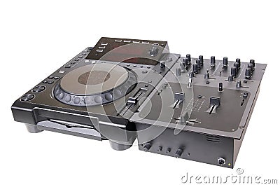 Dj cd player and mixer