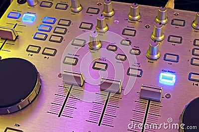 DJ control panel - music mixer