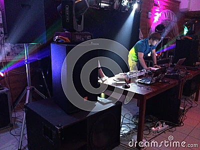 DJ Dance party in club