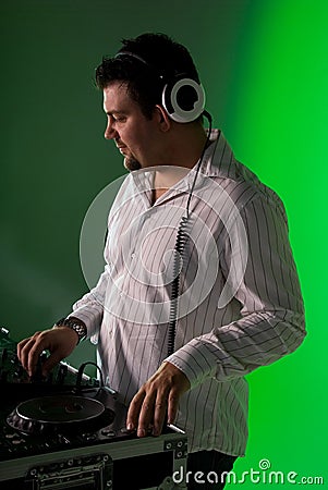 DJ mixing music