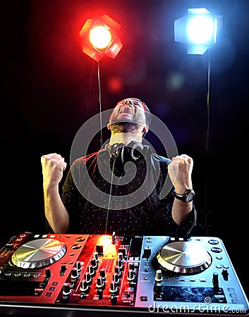 DJ playing music