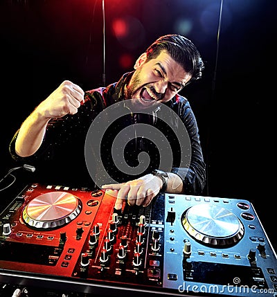 DJ playing music