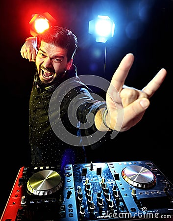 DJ playing music