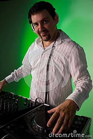 DJ at work