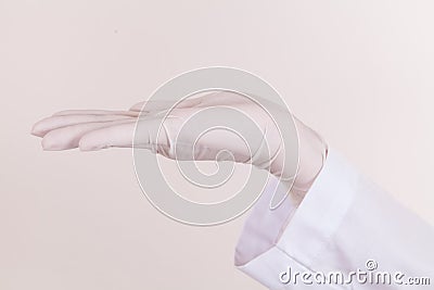 Doctor Hand with Glove in position