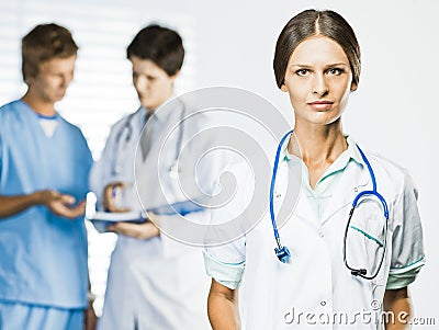 Doctor and Nurses at office