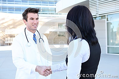 Doctor and Patient Handshake