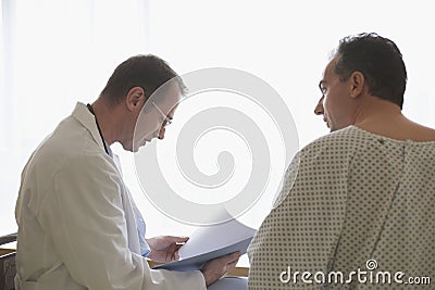 Doctor And Patient In Hospital Room