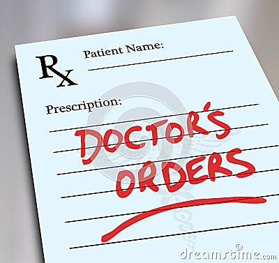 Doctor s Orders Prescription Medicine Health Care Form