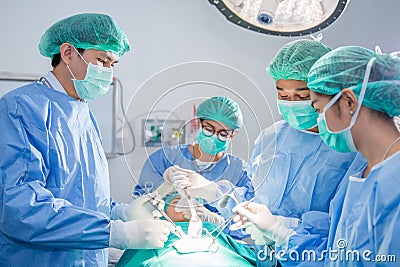 Doctor and Surgery team operating