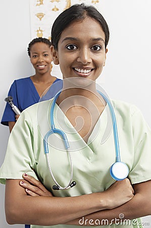 Doctor Wearing Stethoscope Around Neck