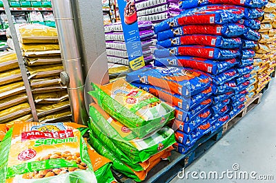 Dog food in store