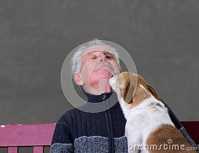 Dog kiss
