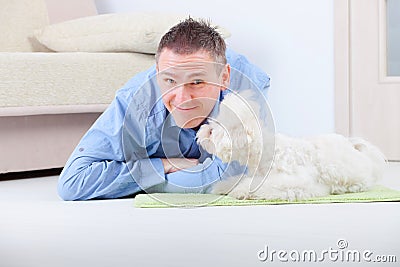 Dog and owner