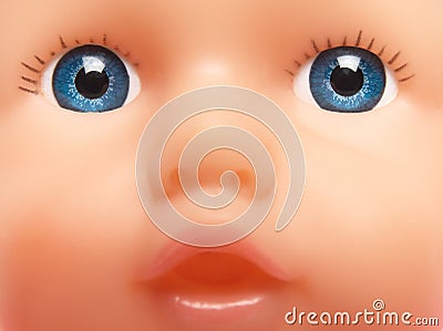 Doll face closeup