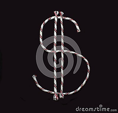 Dollar sign rope