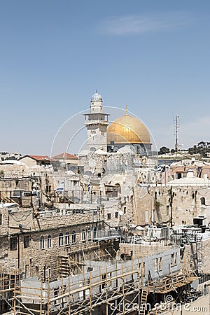 The Dome of the Rock in the Old City, Jerusalem