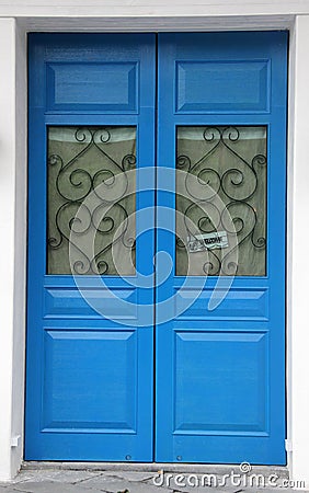 The door of the blue