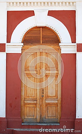 Doorway to Old Train Station in Granada