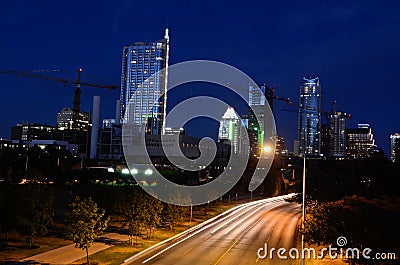 Downtown Austin Texas at dusk