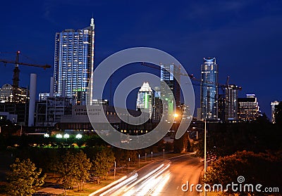 Downtown Austin Texas at dusk