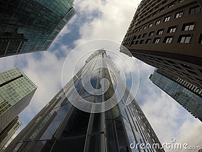 Downtown Buildings Vancouver. Glass Buildings.