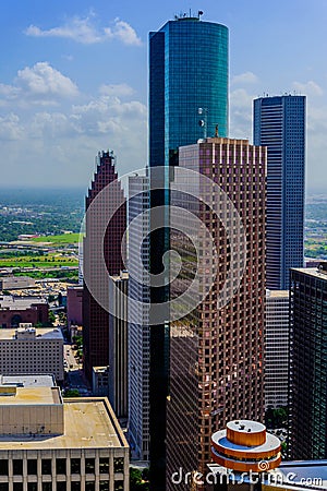 Downtown Houston buildings