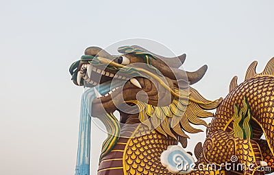 Dragon head at a Chinese Style city