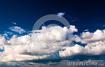 Dramatic sky and clouds at sunset