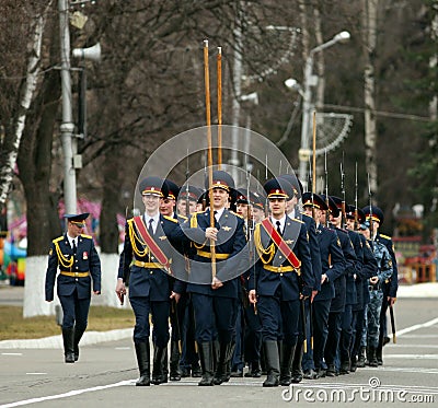 Dress rehearsal of Military Parade of victory