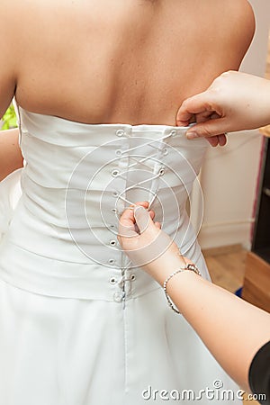 Dress-up wedding dress for bride