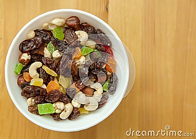 Dried fruits and nuts