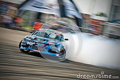 Drift car in action