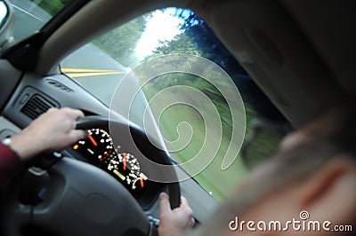 Driving Inside of a Car