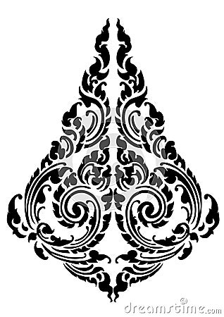 Drop black pattern tattoo design