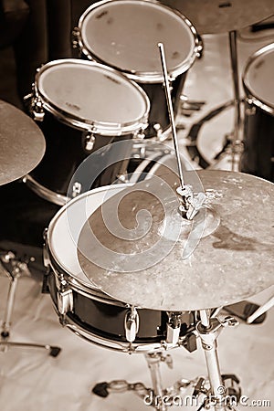 Drum kit close-up