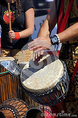 Drums played by women