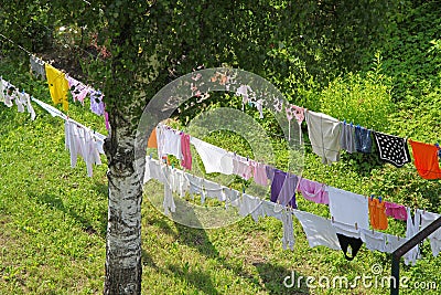 Drying clothes