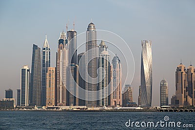 Dubai Marina view from the sea