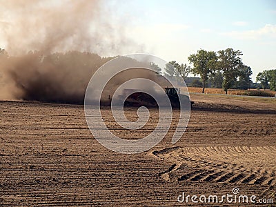 Dust in agricultural work